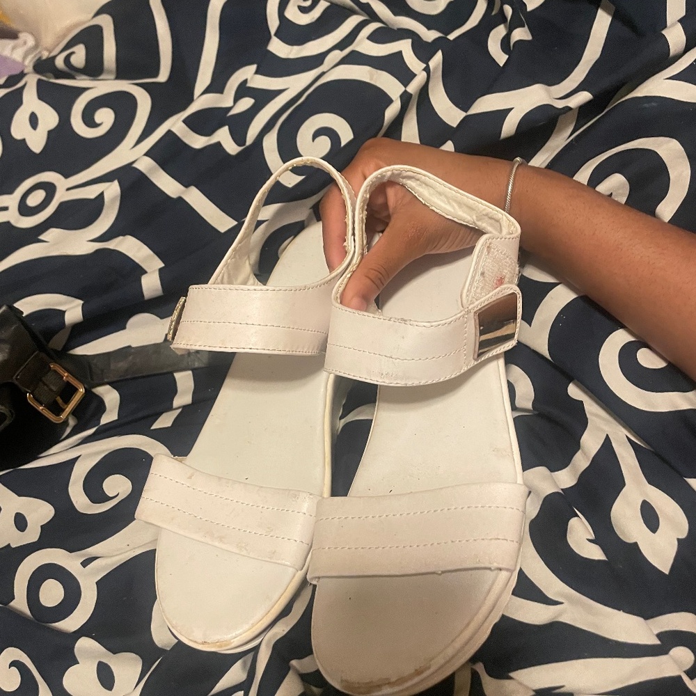 white christina francine sandals